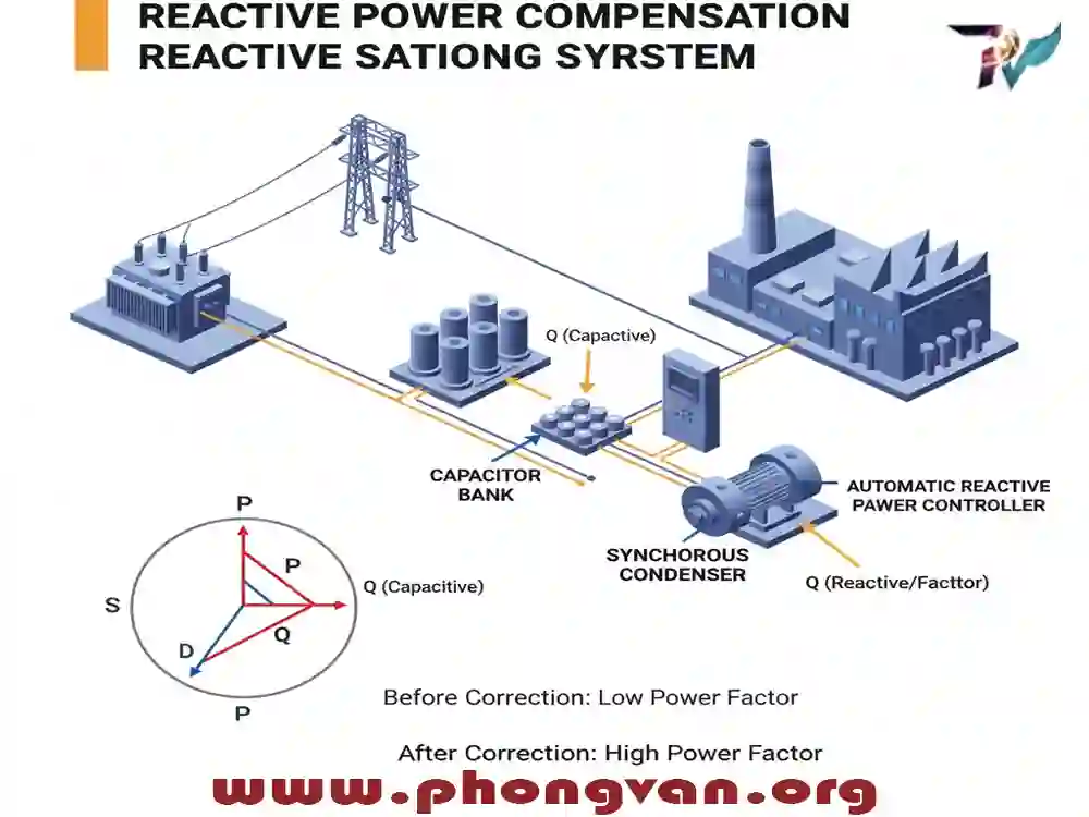 Các Phương Pháp Bù Công Suất Phản Kháng Trong Hệ Thống Điện Công Nghiệp bu-cong-suat